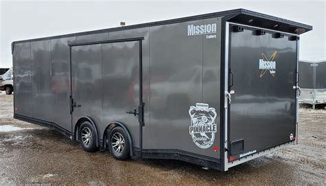 Mission trailers - Easily access your trailer through the side door with this all-aluminum step that conveniently folds out of the way when not in use. Spread Axle Design The spread axle design offers increased stability during travel, giving your cargo a smoother ride over bumps and rough terrain.